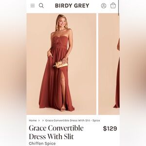 Birdy Grey Grace Convertible Maxi Dress - Spice (Rust)